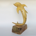 مجسمه چوبی طرح دلفین کد 2401