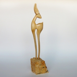 مجسمه چوبی طرح غزال کد 2400