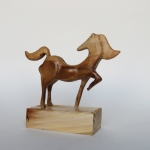 مجسمه چوبی طرح اسب کد 2424