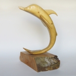 مجسمه چوبی طرح دلفین کد 2401